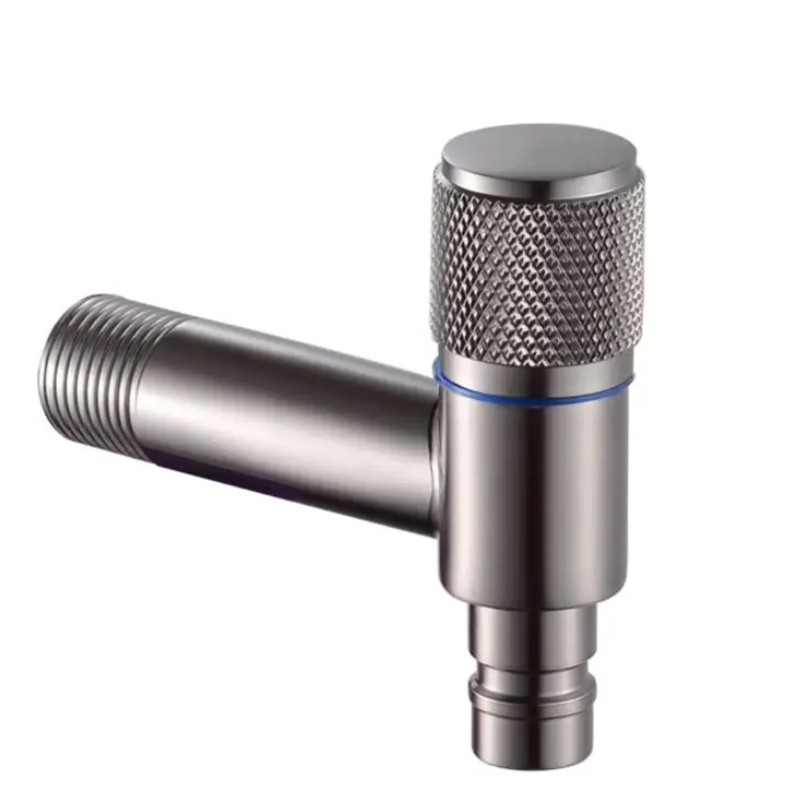 বর্ধিত Knurled গাঁট ওয়াশিং মেশিন ওয়াটার স্টপ ভালভ